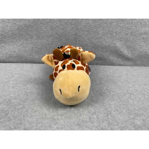 Flip A Zoo Ava‎ Hippo Geo Giraffe Reversible Plush Stuffed Animal 11" Purple - Picture 6 of 10